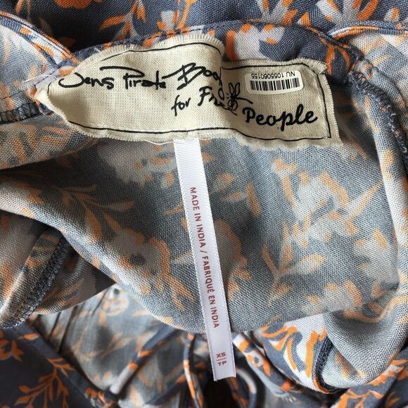 Free People Jen's Pirate Booty Daisy Printed Midi Dress - Picture 11 of 11